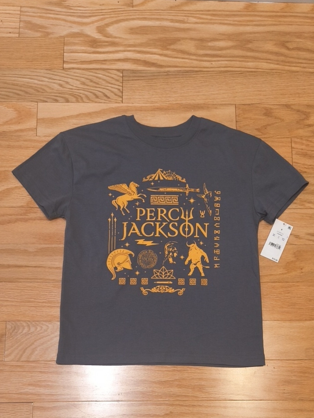 Disney Percy Jackson Short Sleeve Tee Kids Size S 8/10 NWT